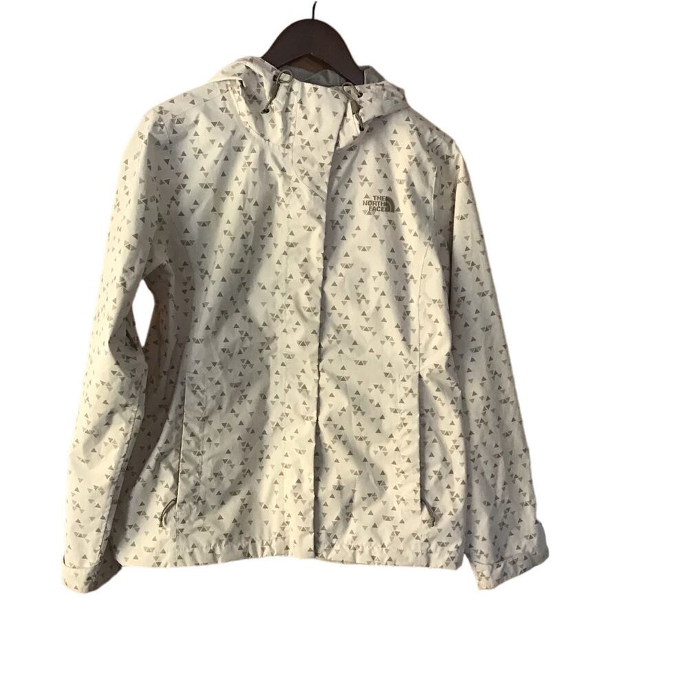 The North Face Women's Seam Sealed Hooded Geometric Print Dry Vent Jacket Medium